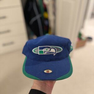 *RARE & VINTAGE* Seattle Seahawks Sports Specialities NFL Hat / Cap in Blue